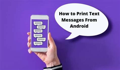 How to Print a Text Message on Android: And Why Your Cat Might Be Interested